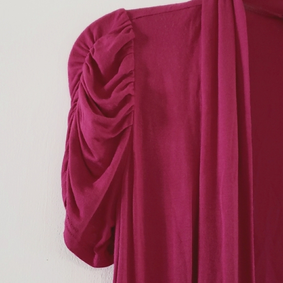 Fushia color Lightweight Cardigan - Picture 3 of 3